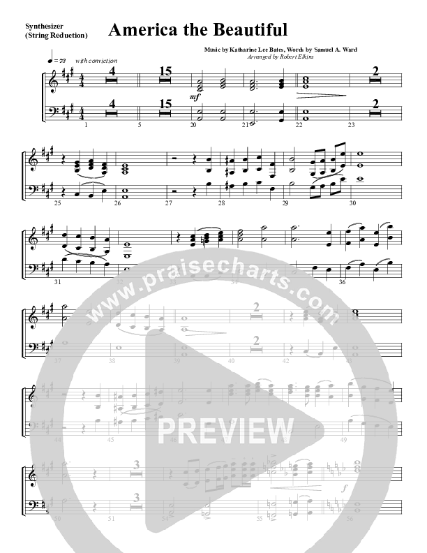 America The Beautiful Synth Strings (G3 Worship)