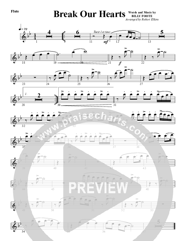Break Our Hearts Flute (G3 Worship)