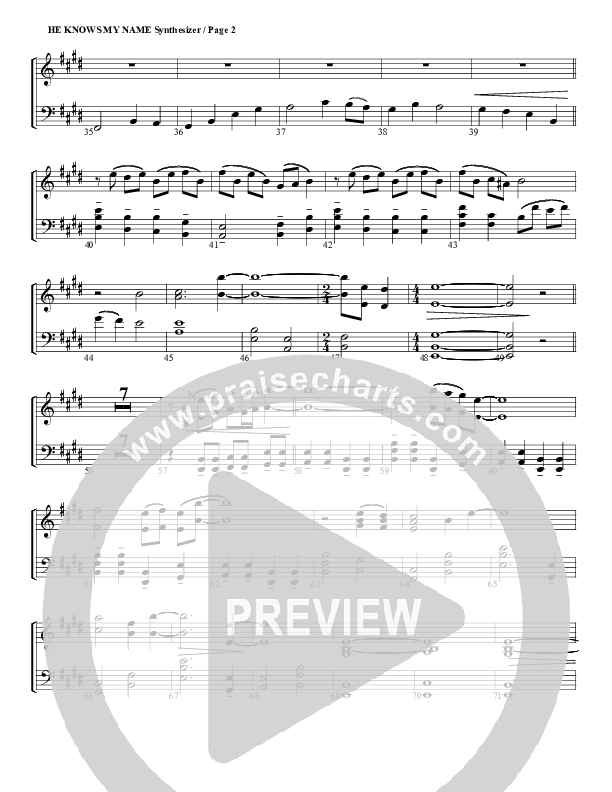 He Knows My Name Synth Strings (G3 Worship)