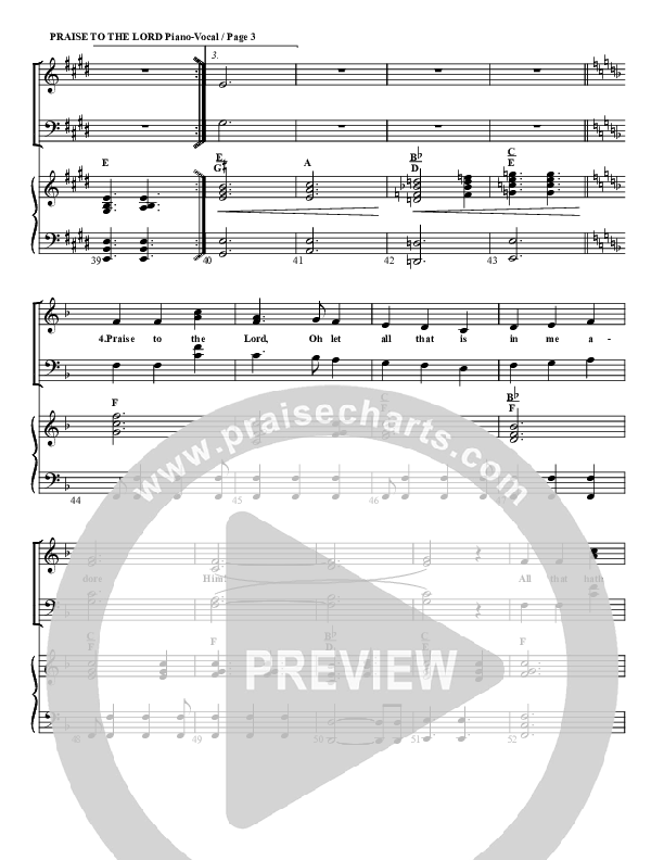 Praise To The Lord The Almighty Orchestration (G3 Worship)