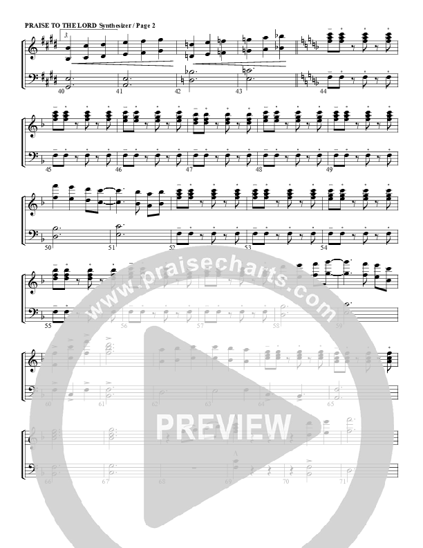 Praise To The Lord The Almighty Synth (G3 Worship)