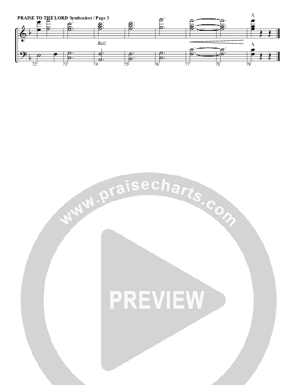 Praise To The Lord The Almighty Synth (G3 Worship)