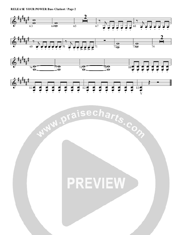 Release Your Power Bass Clarinet (G3 Worship)