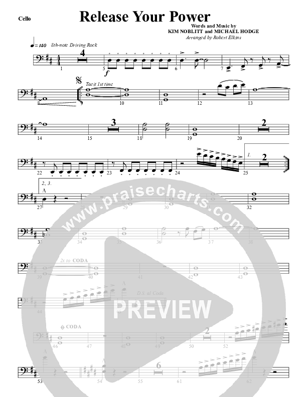 Release Your Power Cello (G3 Worship)