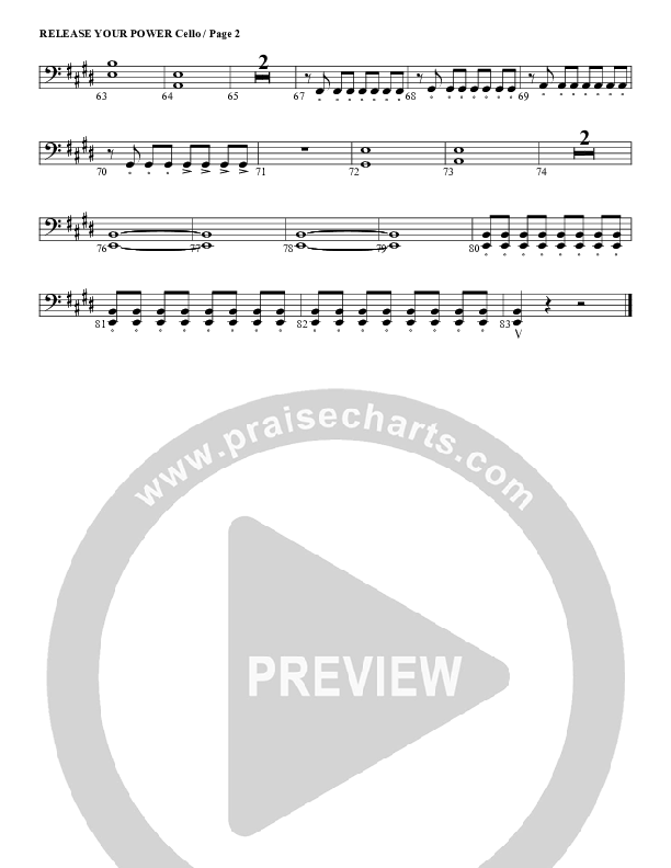 Release Your Power Cello (G3 Worship)