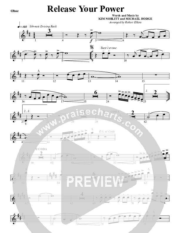 Release Your Power Oboe (G3 Worship)