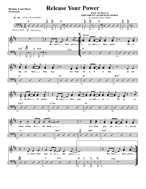 Release Your Power Rhythm/Vocal (G3 Worship)