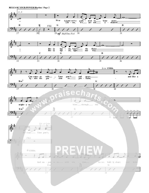 Release Your Power Rhythm/Vocal (G3 Worship)