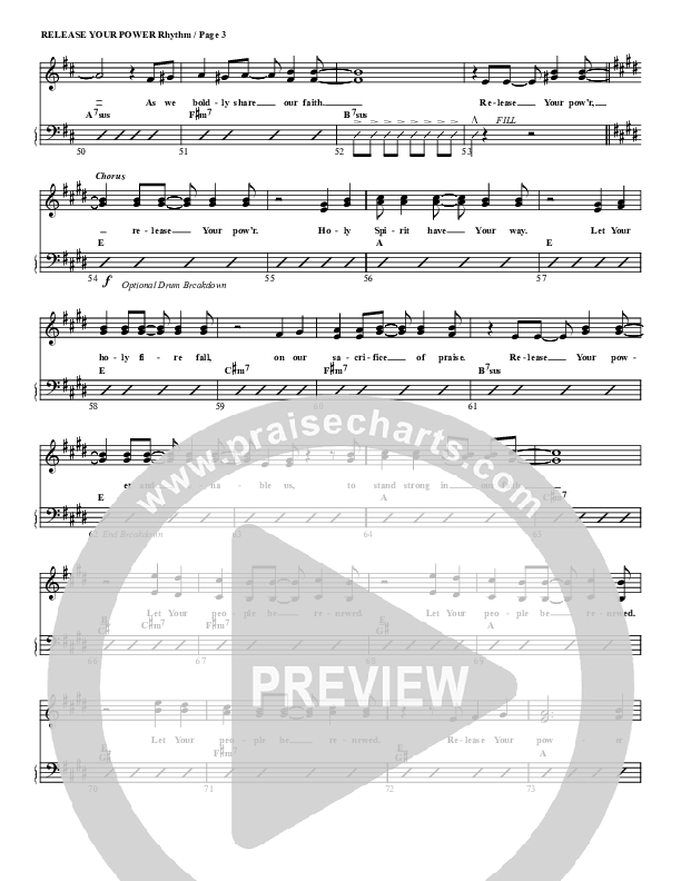 Release Your Power Rhythm/Vocal (G3 Worship)