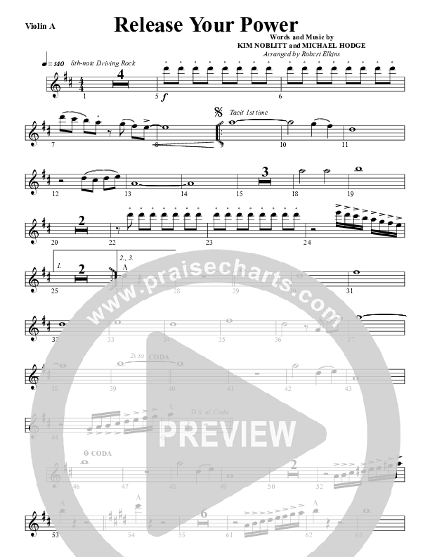 Release Your Power Violin 1 (G3 Worship)