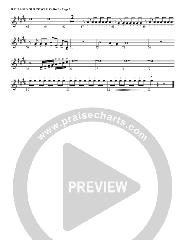 Release Your Power Violin 2 (G3 Worship)