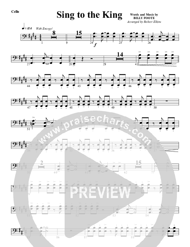 Sing To The King Cello (G3 Worship)