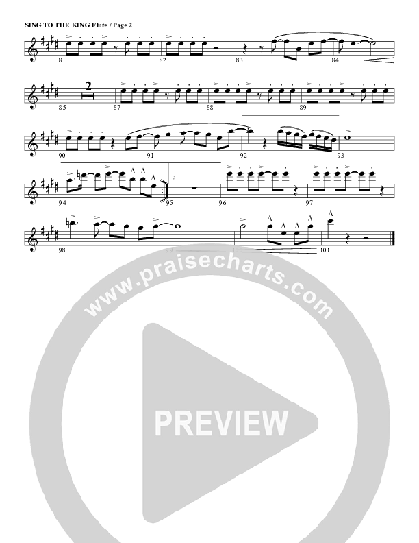 Sing To The King Flute (G3 Worship)