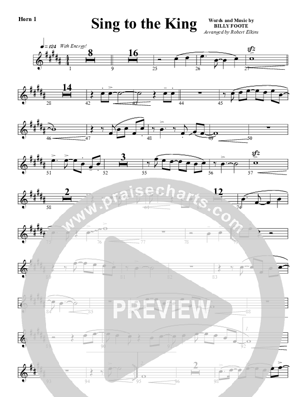 Sing To The King French Horn 1 (G3 Worship)