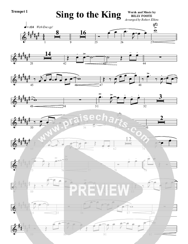 Sing To The King Trumpet 1 (G3 Worship)