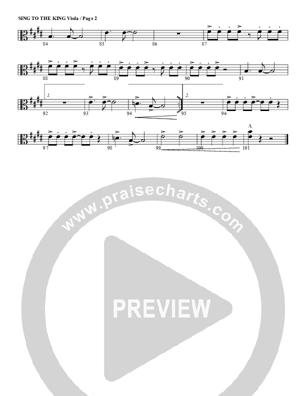 Sing To The King Viola (G3 Worship)