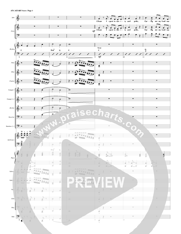 At Calvary Conductor's Score (G3 Worship)