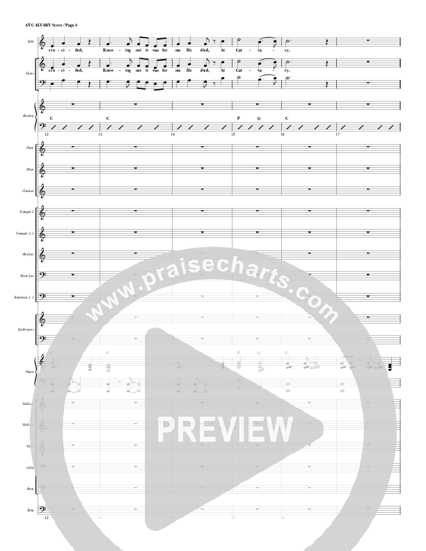 At Calvary Conductor's Score (G3 Worship)