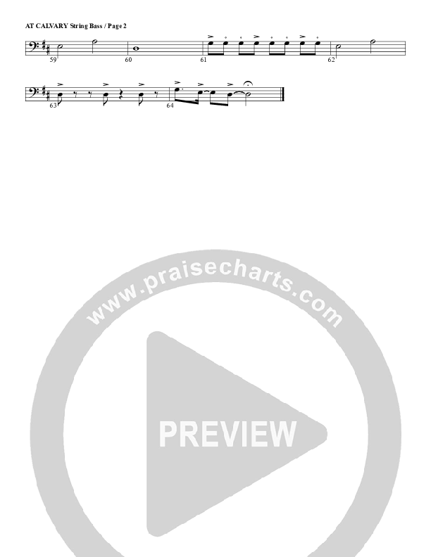 At Calvary Double Bass (G3 Worship)