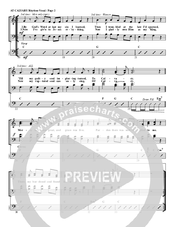 At Calvary Rhythm/Vocal (G3 Worship)