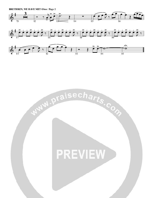 Brethren We Have Met To Worship Oboe (G3 Worship)