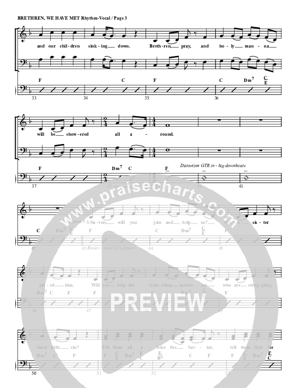 Brethren We Have Met To Worship Rhythm/Vocal (G3 Worship)