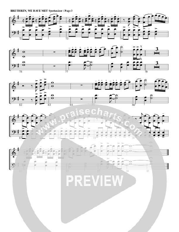 Brethren We Have Met To Worship Synth Strings (G3 Worship)