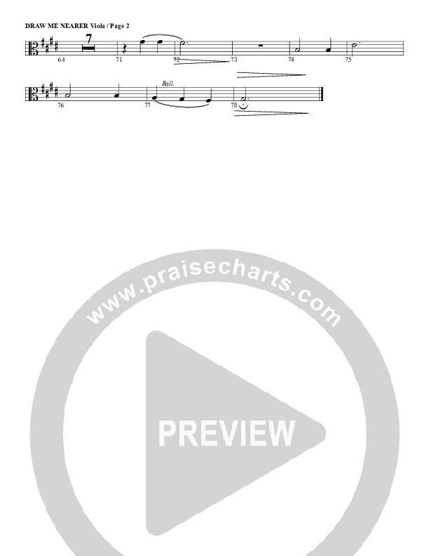 Draw Me Nearer Once Again Viola (G3 Worship)