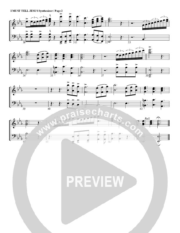 I Must Tell Jesus Synth Strings (G3 Worship)