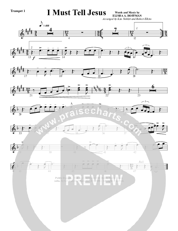 I Must Tell Jesus Trumpet 1 (G3 Worship)