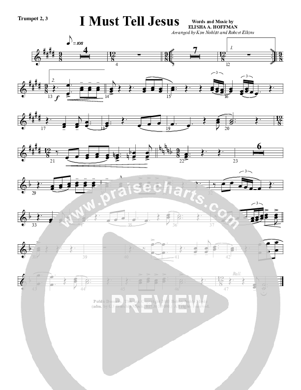I Must Tell Jesus Trumpet 2 (G3 Worship)