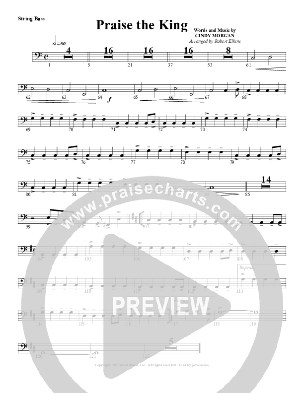 Praise The King Double Bass (G3 Worship)