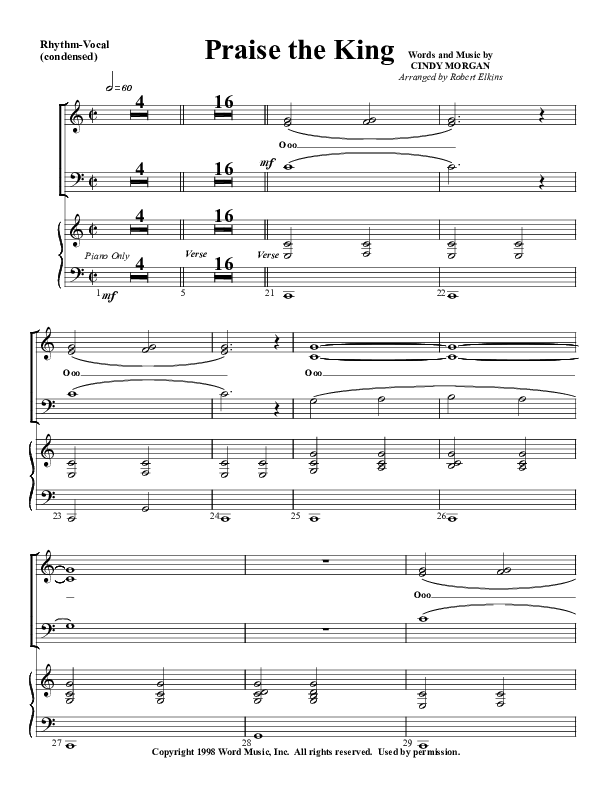 Praise The King Rhythm/Vocal (G3 Worship)