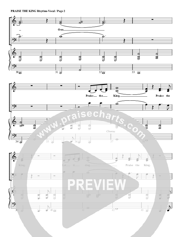 Praise The King Rhythm/Vocal (G3 Worship)