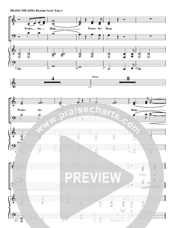 Praise The King Rhythm/Vocal (G3 Worship)
