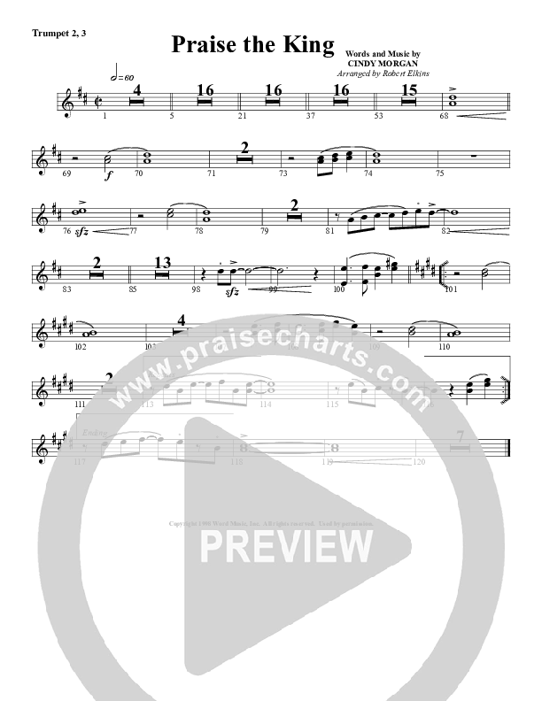 Praise The King Trumpet 2/3 (G3 Worship)