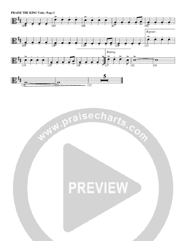 Praise The King Viola (G3 Worship)