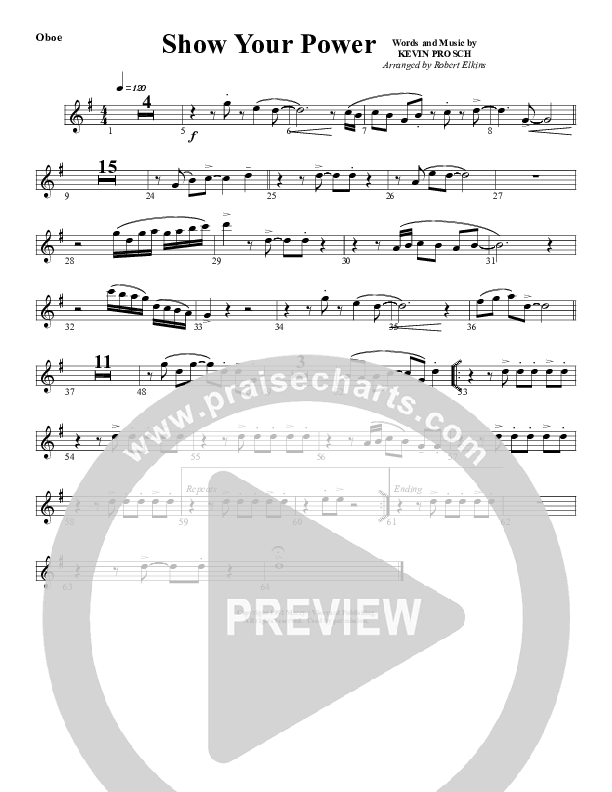 Show Your Power Oboe (G3 Worship)