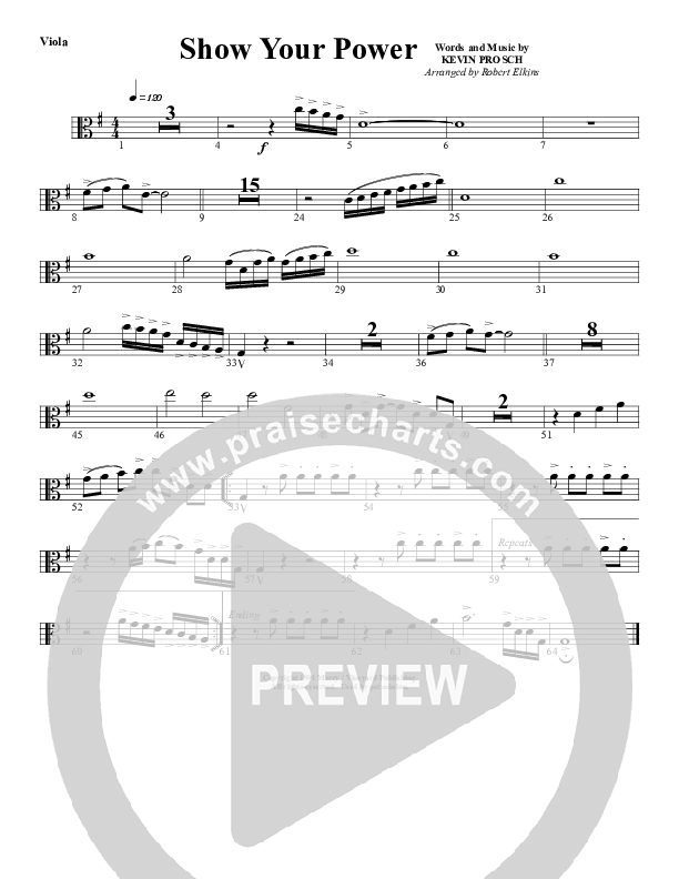 Show Your Power Viola (G3 Worship)