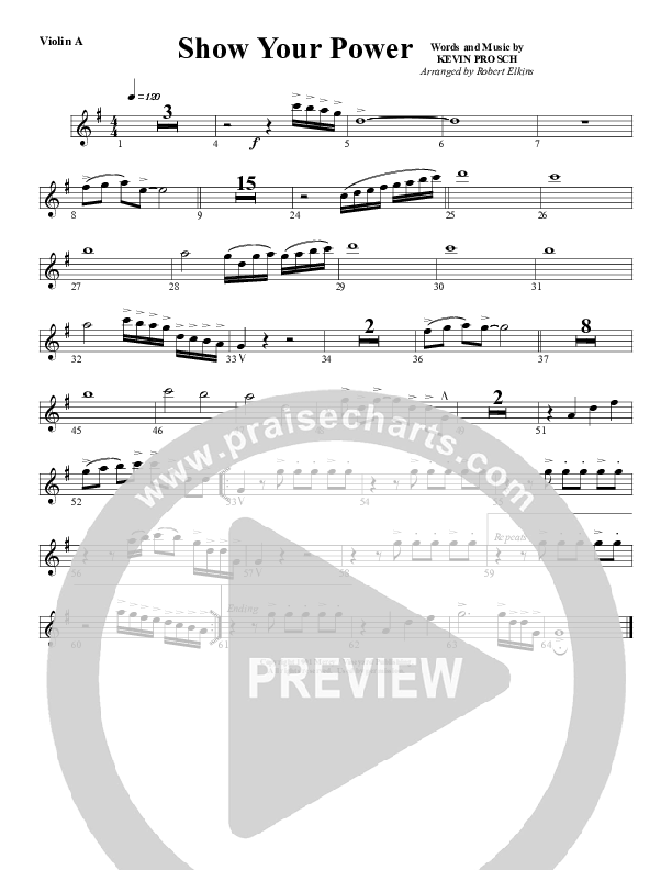 Show Your Power Violin 1 (G3 Worship)