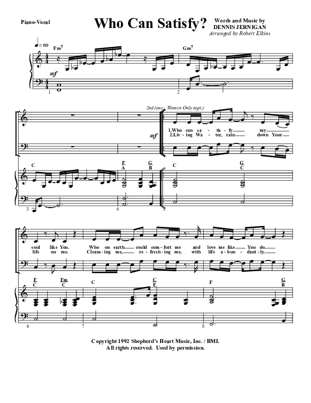 Who Can Satisfy My Soul Like You Orchestration (G3 Worship)