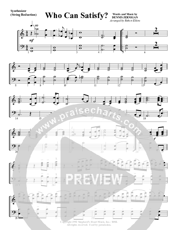 Who Can Satisfy My Soul Like You Synth Strings (G3 Worship)