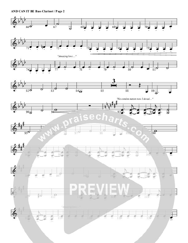 And Can It Be Bass Clarinet (G3 Worship)
