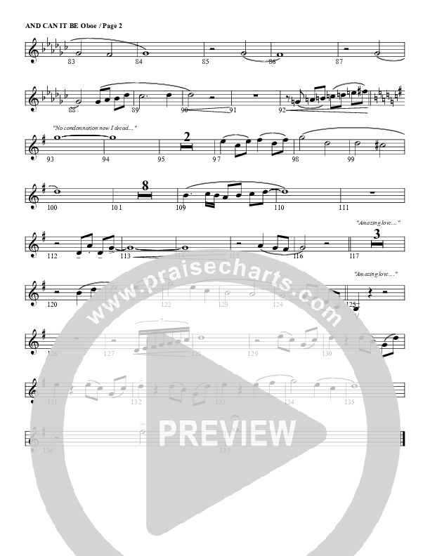 And Can It Be Oboe (G3 Worship)