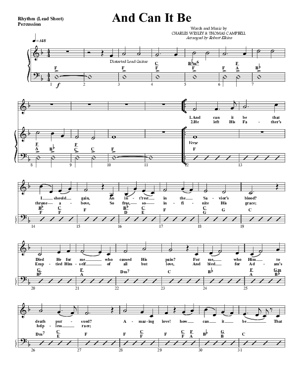 And Can It Be Percussion (G3 Worship)