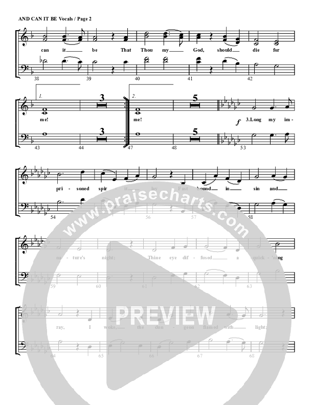 And Can It Be Piano/Vocal (SAT) (G3 Worship)