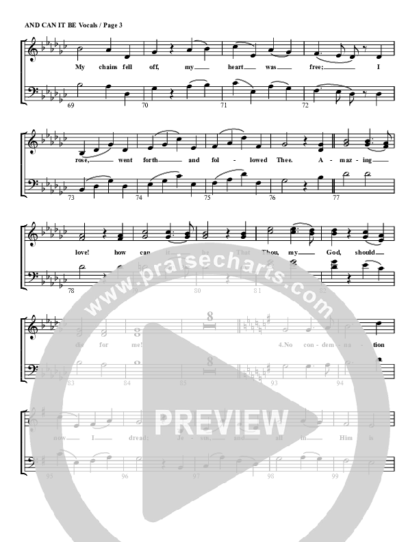 And Can It Be Piano/Vocal (SAT) (G3 Worship)