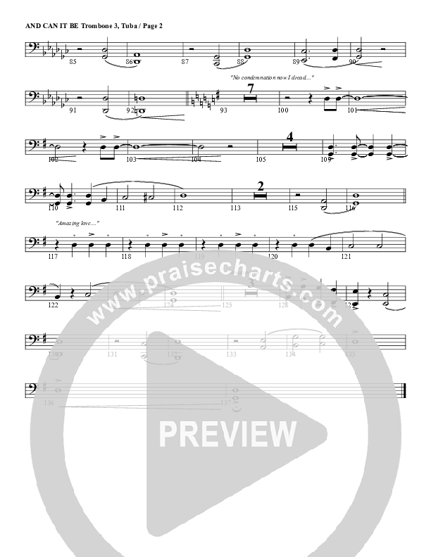 And Can It Be Trombone 3/Tuba (G3 Worship)