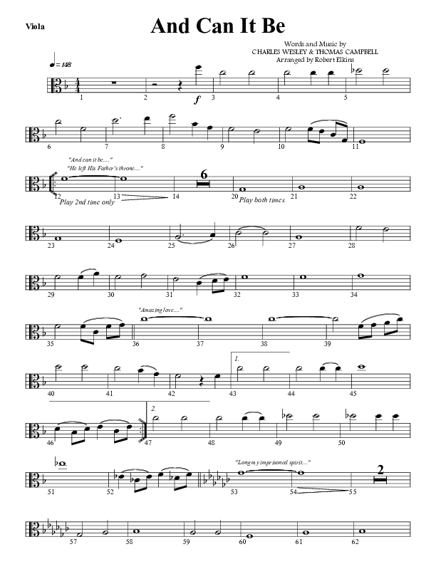 And Can It Be Viola (G3 Worship)