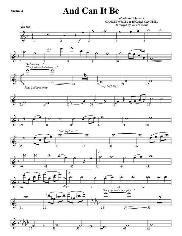 And Can It Be Violin 1 (G3 Worship)